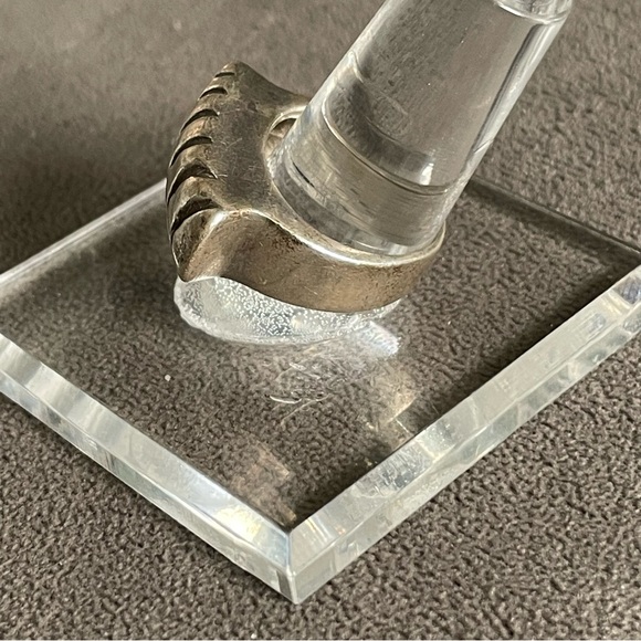 Sterling Silver Ribbed Textured Ring - Picture 2 of 8